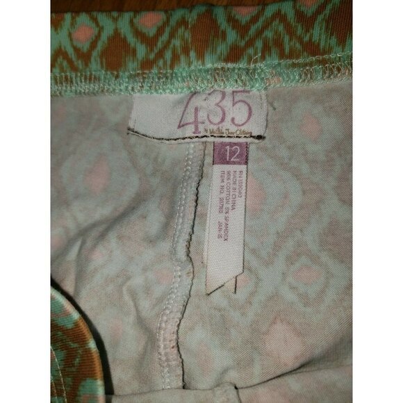 MATILDA JANE 435 Print It Cropped Leggings Size 12 Knit Zip Ankle Stretch - Picture 5 of 9